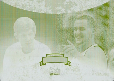 【ビル・ウォルトン】【ケビン・ラブ】 NBAカード Bill Walton / Kevin Love 08/09 Press Pass Legends Basketball Alumni Association Press Plate 1/1