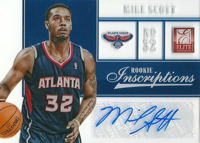 マイク・スコット NBAカード Mike Scott 12/13 Panini Elite Rookie Inscriptions