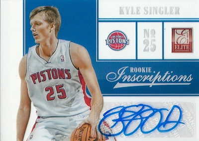 カイル・シングラー NBAカード Kyle Singler 12/13 Panini Elite Rookie Inscriptions