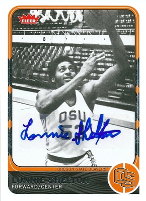 ロニー・シェルトン NBAカード Lonnie Shelton 11/12 Fleer Retro Autographs
