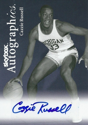 カジー・ラッセル NBAカード Cazzie Russell 11/12 Fleer Retro Autographics 1998-99