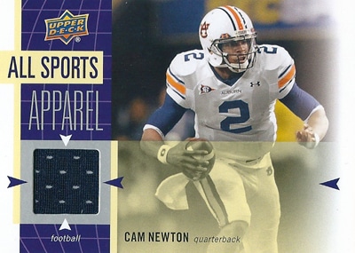 キャム・ニュートン NFLカード Cam Newton 2011 UD World Sports All-Sport Apparel Memorabilia