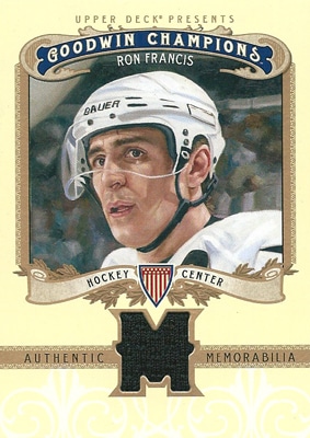 ロン・フランシス NHLカード Ron Francis 2012 Upper Deck Goodwin Champions Memorabilia