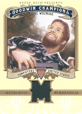 スティーブン・ウォズニアック Steve Wozniak 2012 Upper Deck Goodwin Champions Memorabilia