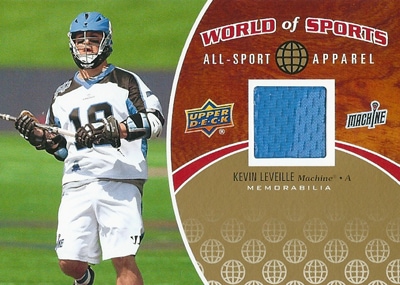 ケビン・レヴェイエ ラクロスカード Kevin Leveille 2010 Upper Deck World of Sports All-Sports Apparel Memorabilia