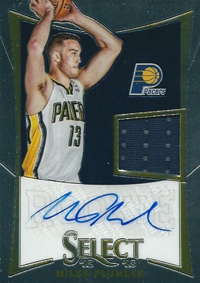 マイルス・プラムリー NBAカード Miles Plumlee 12/13 Select Rookie Jersey Autographs 290/399