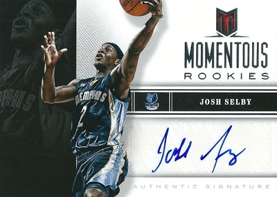 ジョシュ・セルビー NBAカード Josh Selby 12/13 Panini Momentum Momentous Rookies Autographs