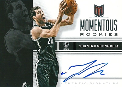 トーニク・シェングリア NBAカード Tornike Shengelia 12/13 Panini Momentum Momentous Rookies Autographs