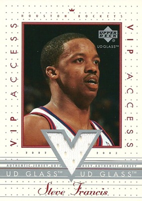 スティーブ・フランシス NBAカード Steve Francis 02/03 UD Glass VIP 