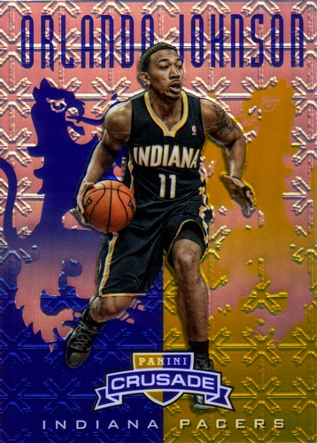 オーランド・ジョンソン NBAカード Orlando Johnson 12/13 Panini Crusade Blue Prizm