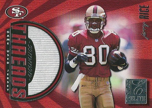 ジェリー・ライス NFLカード Jerry Rice 1999 Donruss Elite Common Threads 026/150