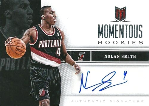 ノーラン・スミス NBAカード Nolan Smith 12/13 Momentum Momentous Rookies Autographs