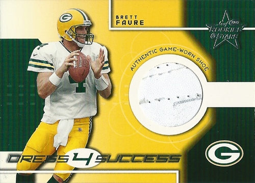 ブレット・ファーブ NFLカード Brett Favre 2000 Leaf Rookies and Stars Dress Four Success 04/50