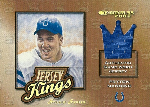 ペイトン・マニング NFLカード Peyton Manning 2002 Donruss Jersey Kings 08/25