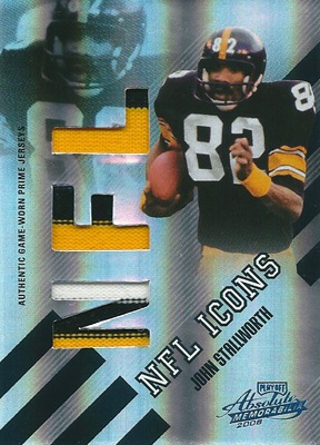 ジョン・ストールワース NFLカード John Stallworth 2008 Playoff Absolute Memorabilia NFL Icons Prime 06/10