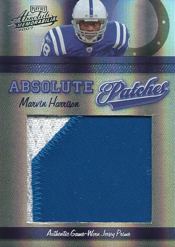 マービン・ハリソン NFLカード Marvin Harrison 2007 Absolute Memorabilia Absolute Patches 17/25