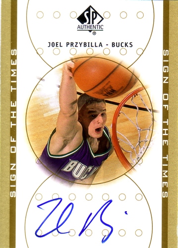 ジョエル・プリジビラ NBAカード Joel Przybilla 2000/01 SP Authyentic Sign of the Times