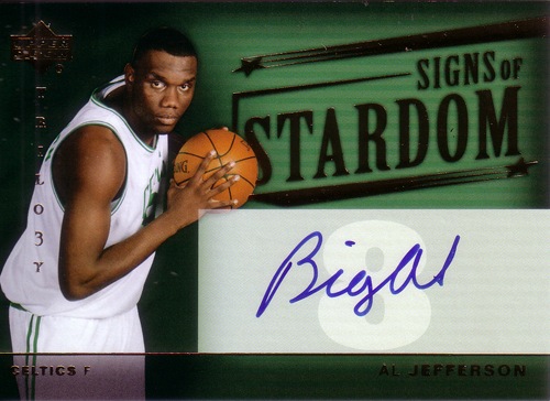 アル・ジェファーソン NBAカード Al Jefferson 04/05 UD Trilogy Signs