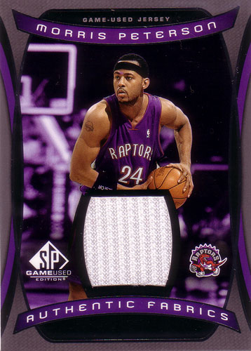 モリス・ピーターソン NBAカード Morris Peterson 2004/05 SP Game Used Authentic Fabrics (White)