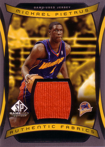 ミカエル・ピートラス NBAカード Mickael Pietrus 2004/05 SP Game Used Authentic Fabrics