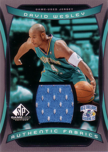 デイビッド・ウェズリー NBAカード David Wesley 2004/05 SP Game Used Authentic Fabrics