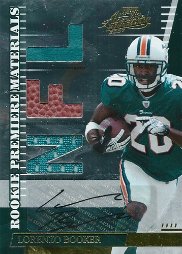ロレンツォ・ブッカー NFLカード Lorenzo Booker 2007 Absolute Memorabilia Rookie Materials Autographs 015/100