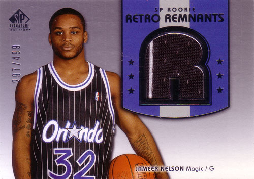 ジャミーア・ネルソン NBAカード Jameer Nelson 04/05 SP Signature Edition Rookie Jerseys 297/499