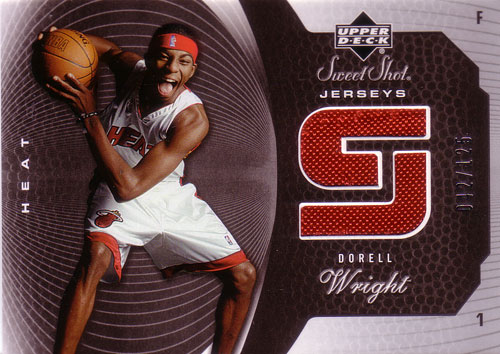 ドレル・ライト NBAカード Dorell Wright 05/06 Sweet Shot Jerseys 042/125