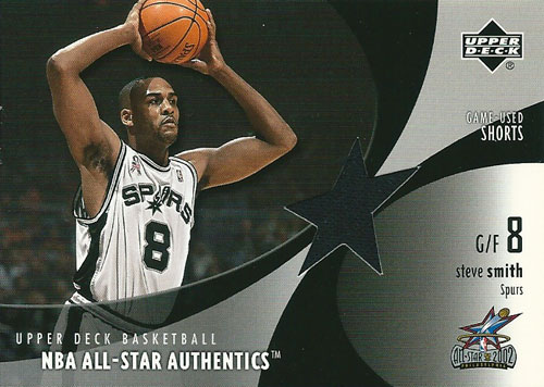 スティーブ・スミス NBAカード Steve Smith 02/03 Upper Deck NBA All-Star Authentics Jerseys