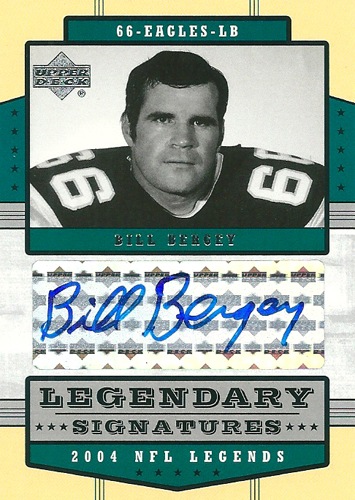 ビル・バージェイ NFLカード Bill Bergey 2004 Upper Deck Legends Legendary Signatures
