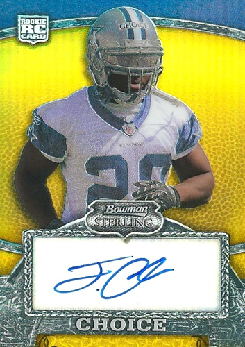タシャード・チョイス NFLカード Tashard Choice 2008 Bowman Sterling Gold Rookie Autographs 004/400
