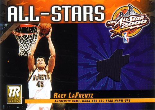 レイフ・ラフレンツ NBAカード Raef LaFrentz 00/01 Topps Reserve 