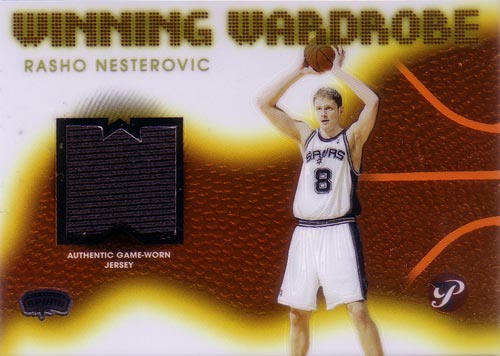 ラショ・ネステロビッチ NBAカード Rasho Nesterovic 04/05 Topps Pristine Winning Wardrobe