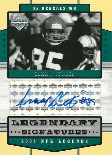 アイザック・カーティス NFLカード Isaac Curtis 2004 Upper Deck Legends Legendary Signatures
