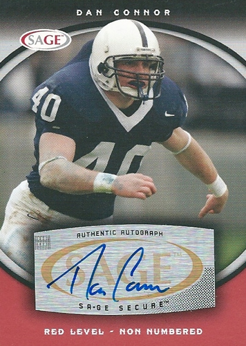 ダン・コナー NFLカード Dan Connor 2008 Sage Autographs