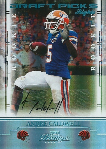アンドレ・コールドウェル NFLカード Andre Caldwell 2008 Playoff Prestige Draft Picks Rights Autographs 032/250