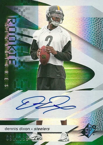 デニス・ディクソン NFLカード Dennis Dixon 2008 SPｘ Rookie Signatures 091/199