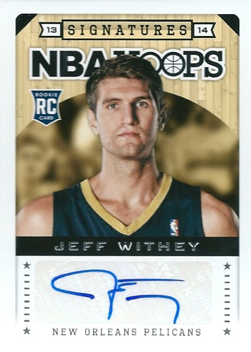 ジェフ・ウィジー NBAカード Jeff Withey 13/14 Panini Hoops Autographs