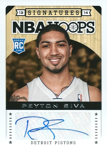 ペイトン・シバ NBAカード Peyton Siva 13/14 Panini Hoops Autographs