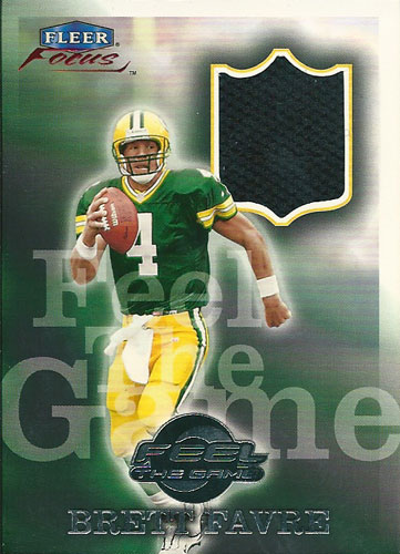 ブレット・ファーブ NFLカード Brett Favre 1999 Fleer Focus Feel the Game