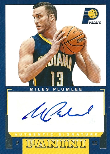 マイルス・プラムリー NBAカード Miles Plumlee 12/13 Panini Rookie Signatures