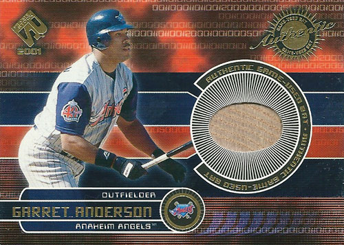 ギャレット・アンダーソン MLBカード Garret Anderson 2001 Pacific