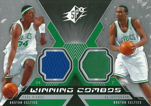 ポール・ピアース / アル・ジェファーソン NBAカード Paul Pierce / Al Jefferson 05/06 SPx Winning Materials Combos