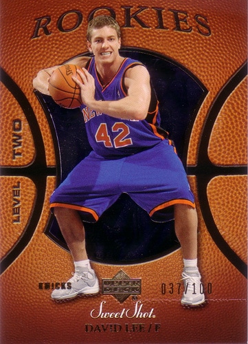 デビッド・リー NBAカード David Lee 05/06 Sweet Shot Rookies Gold 037/100