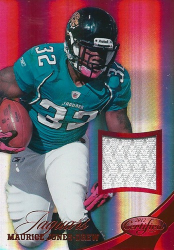 モーリス・ジョーンズドリュー NFLカード Maurice Jones Drew 2012 Panini Certified Mirror Red Materials 028/199