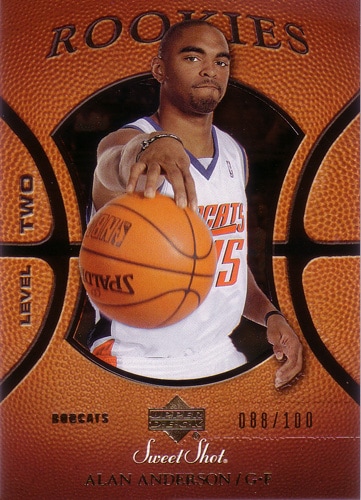 アラン・アンダーソン NBAカード Alan Anderson 05/06 Sweet Shot Rookies Gold 088/100