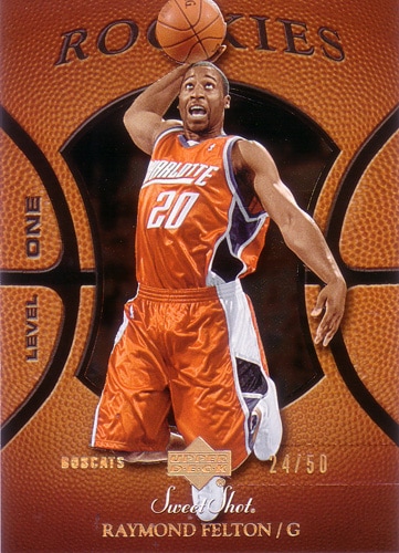レイモンド・フェルトン NBAカード Raymond Felton 05/06 Sweet Shot Rookies Spectrum 24/50