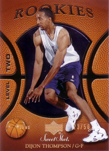 ディジョン・トンプソン NBAカード Dijon Thompson 05/06 Sweet Shot Rookies Spectrum 23/50