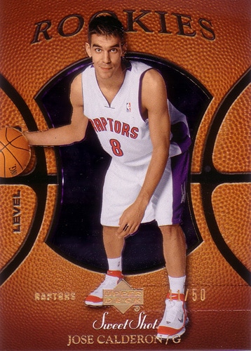 ホセ・カルデロン NBAカード Jose Calderon 05/06 Sweet Shot Rookies Spectrum 11/50