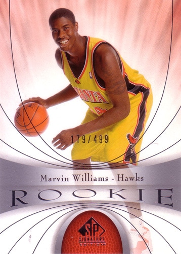 マーヴィン・ウィリアムス NBAカード Marvin Williams 05/06 SP Signature Edition Rookie 179/499
